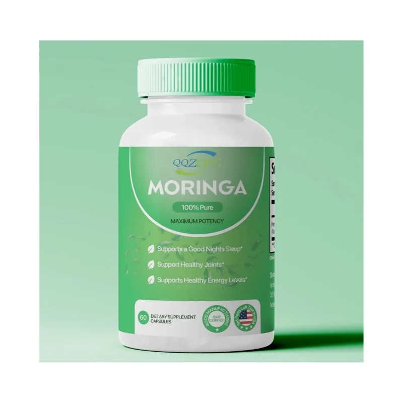 OEM Private Label  Natural Leaf Plant Protein Moringa Capsules Vegetarian | Moringa Powder Capsules for  Antioxidant