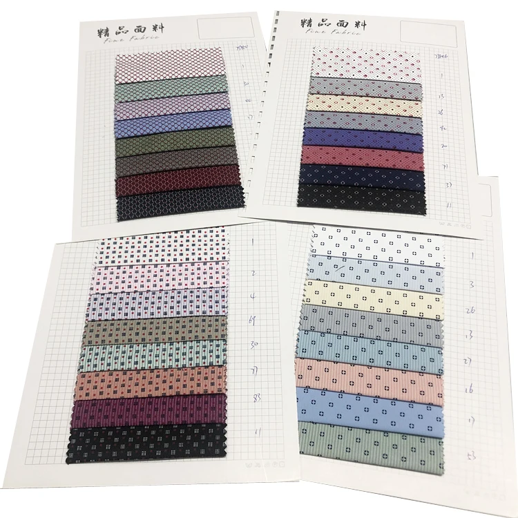 customized fancy woven jacquard print 60% polyester 40% cotton fabric