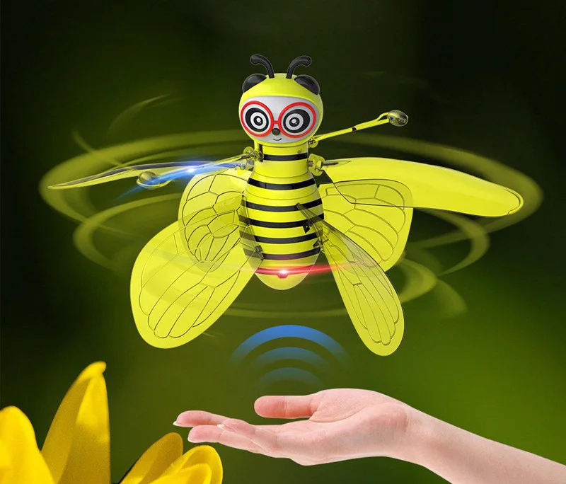 Bee Induction flying Toy Sensing Aircraft With Sensors Mini Flying Toy Helicopter Levitation Toy For Kid