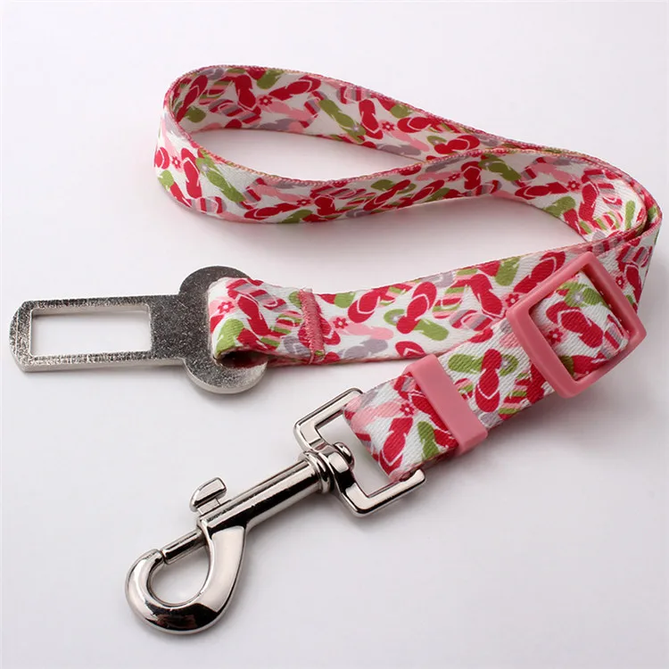 Dog Seat Belt Retractable Dog Car Harness Adjustable Dog Seat Belt for Vehicle Nylon Pet Safety Seat Belts