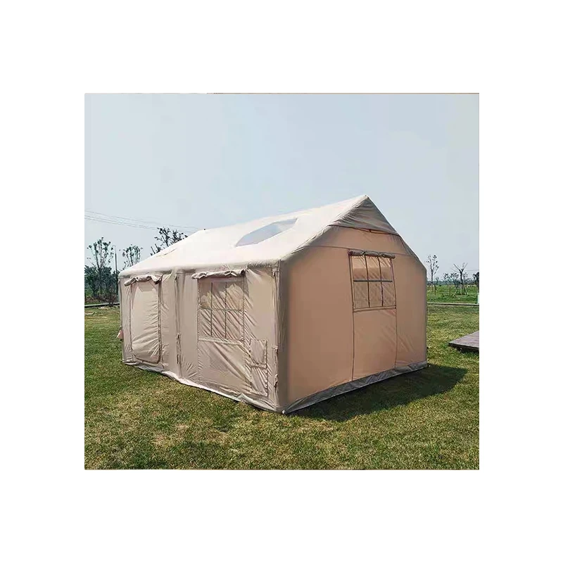 quick opening water outdoor silver air sealed led light Tipi ango air inflatable clamping tent