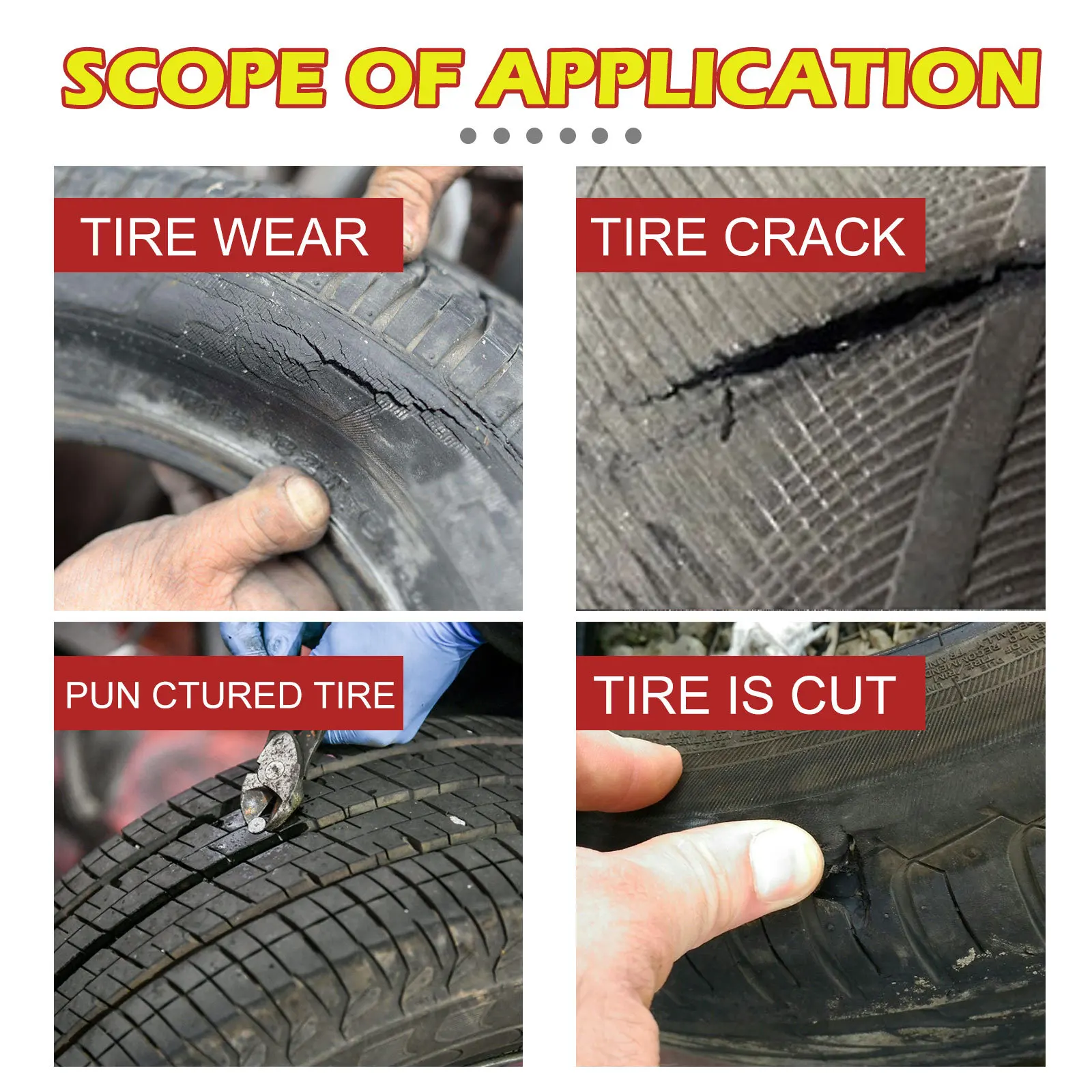 New Arrival Tire Repair Glue Auto Tire Crack Repair Glue Tire Maintenance Sealing Adhesive