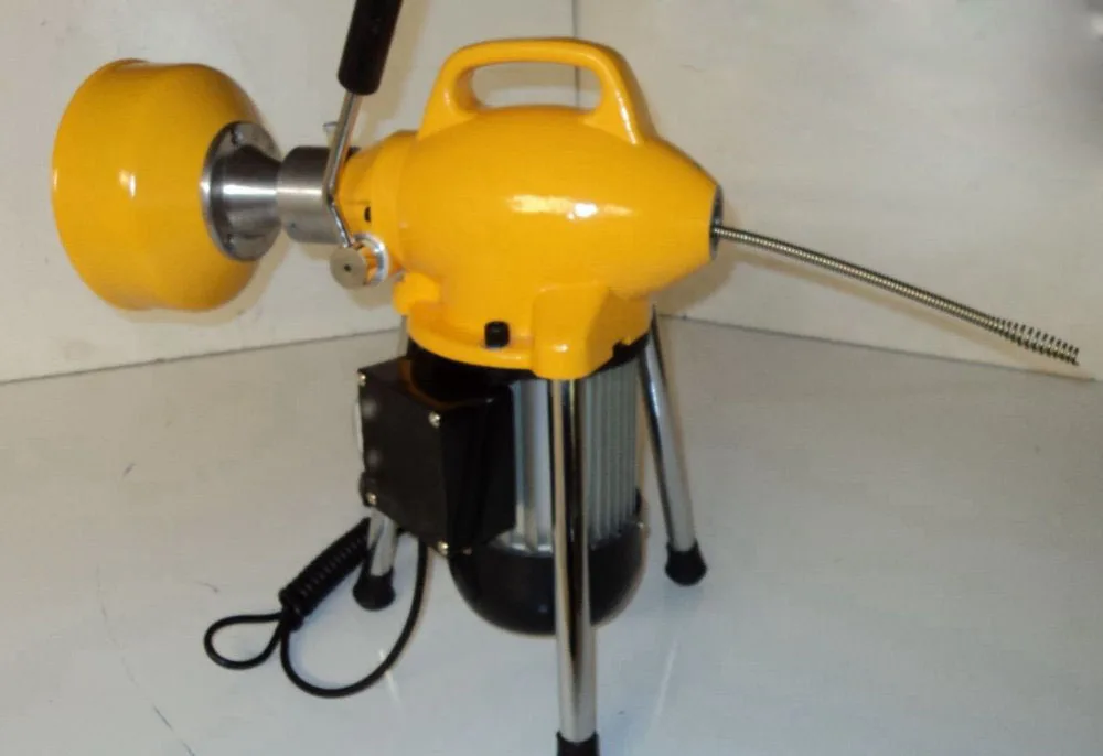 250W 16Ft electric sewer drain cleaning machine,plumbing snake,pipe drain cleaner