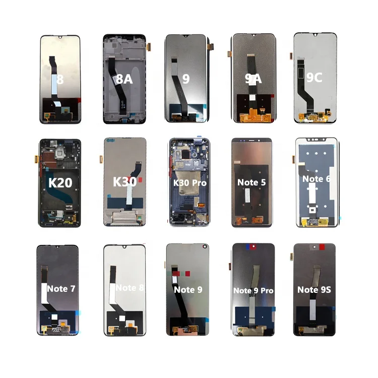 Original LCD screen OEM factory for xiaomi pantallla ceullars for redmi note 9 pro tft