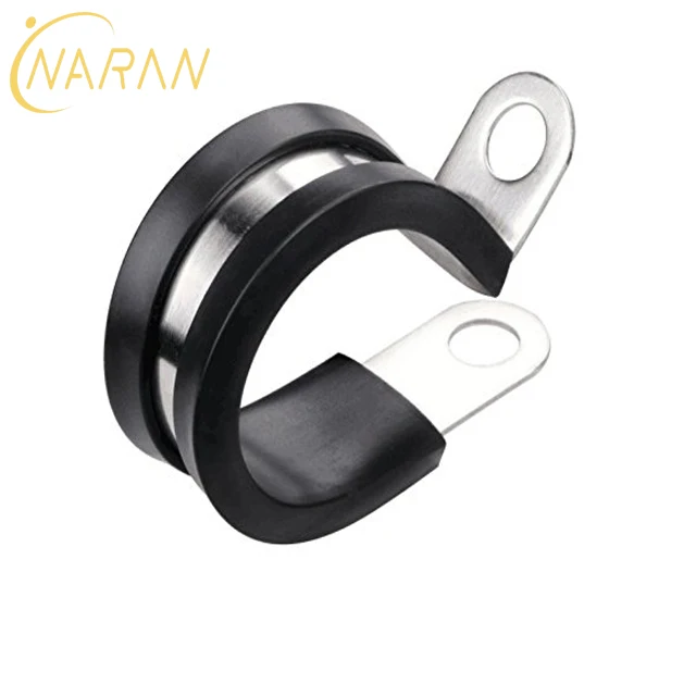 Резиновая подкладка P зажимы Naran кабеля из нержавеющей стали Монтажный шланг Труба