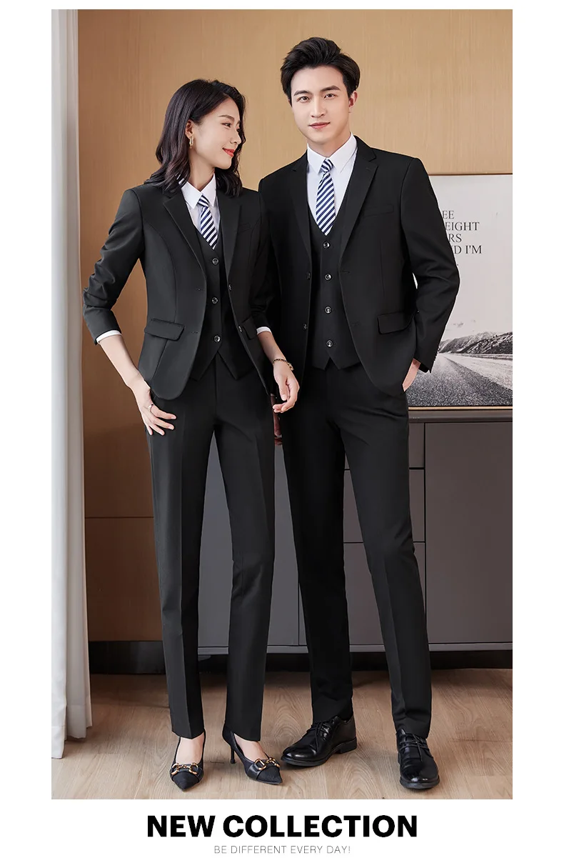 Custom Wholesale Suit 2pcs Office Suit Work Ladies Winter Thick Suit Business Formal