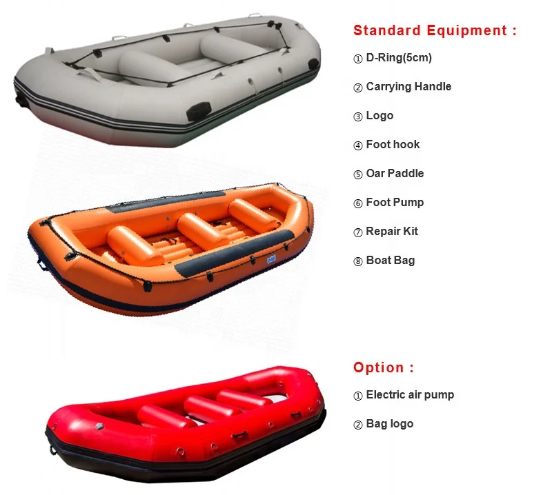 ZEBEC Raft White Water double layer Rubber robin River drifting  Whitewater 1.2mm pvc Rafting Boat