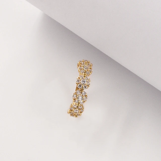 European American Ins Cold Style Ring Bracelet Personalized Creativity Zircon Sterling Silver Cross-Border Jewelry Niche Design