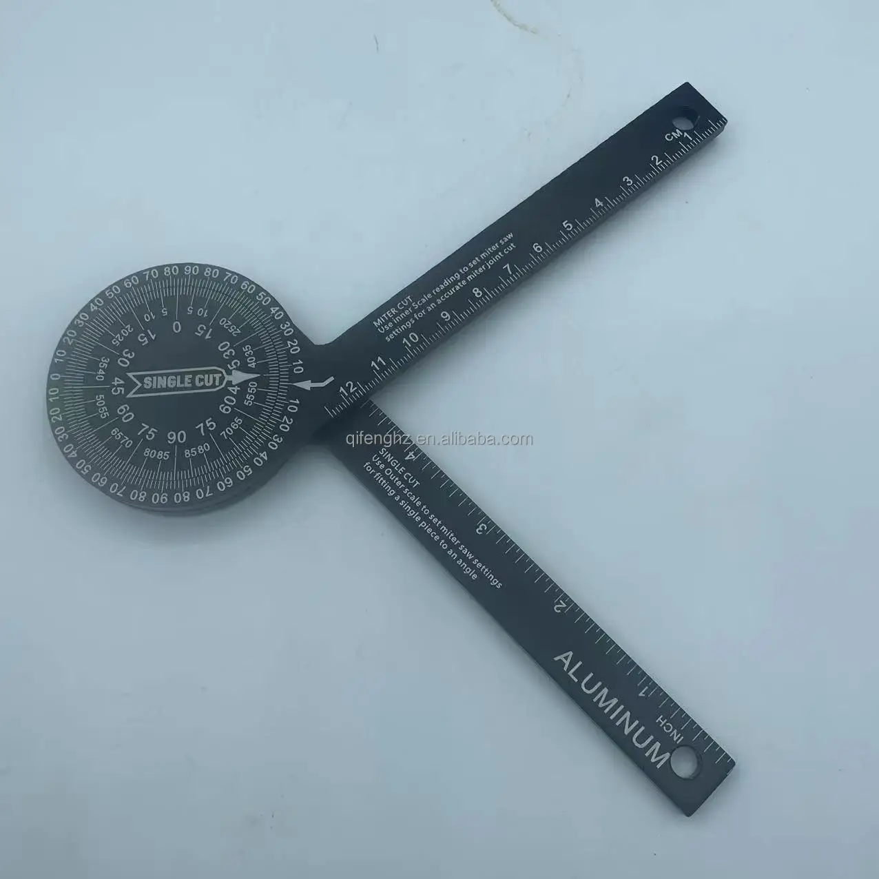 Miter Saw Protractor Aluminum Angle Finder Tool Laser Engraved Scales Measuring Rulers
