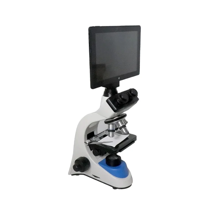 SY-B129F2 new type optical and mechanical systems Microscope 10 inch tablet display biological microscope