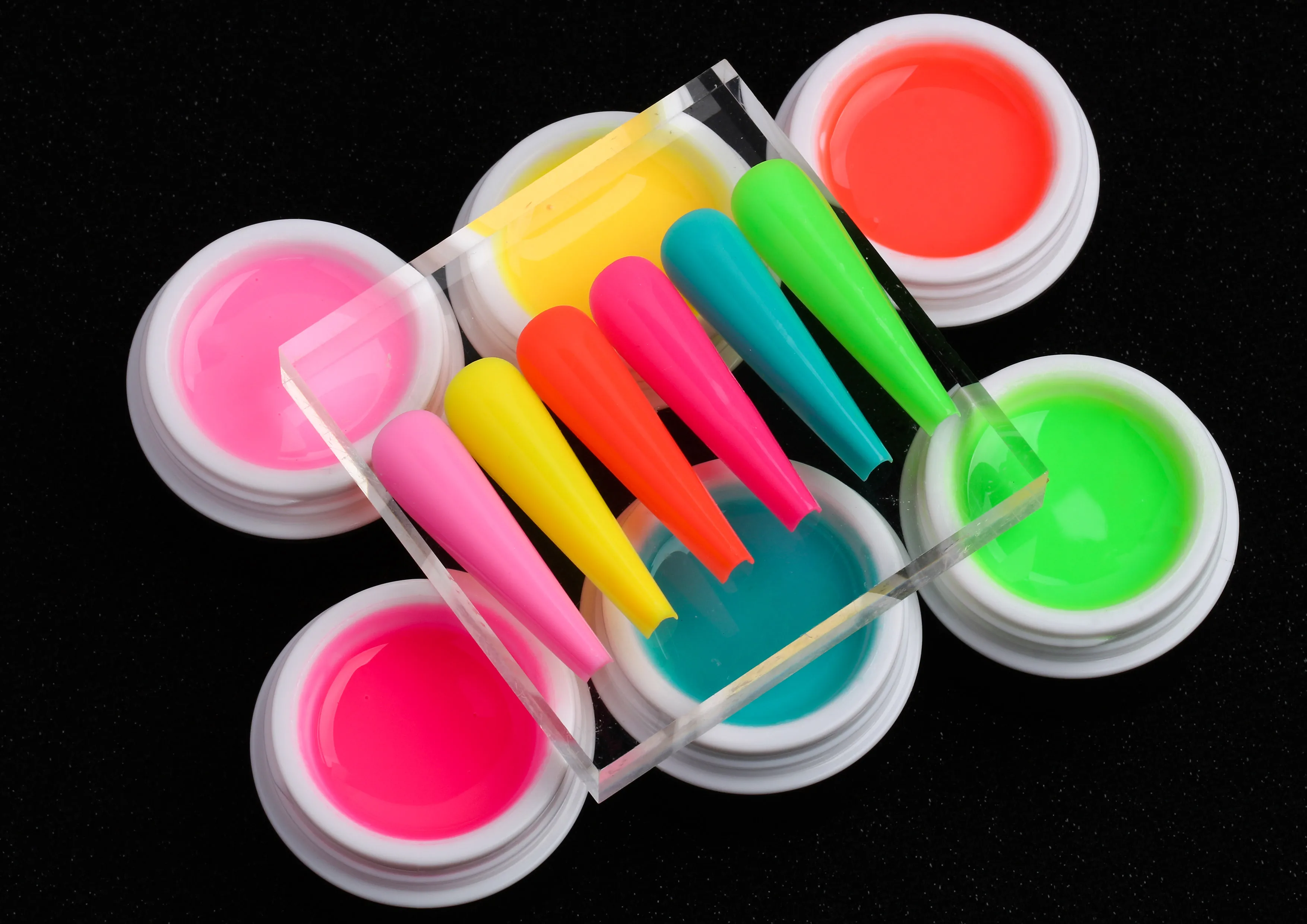 No Heating FREE HEMA & TPO Neon Colors Building UV Extension Gel For Spring Summer Nail Art Design