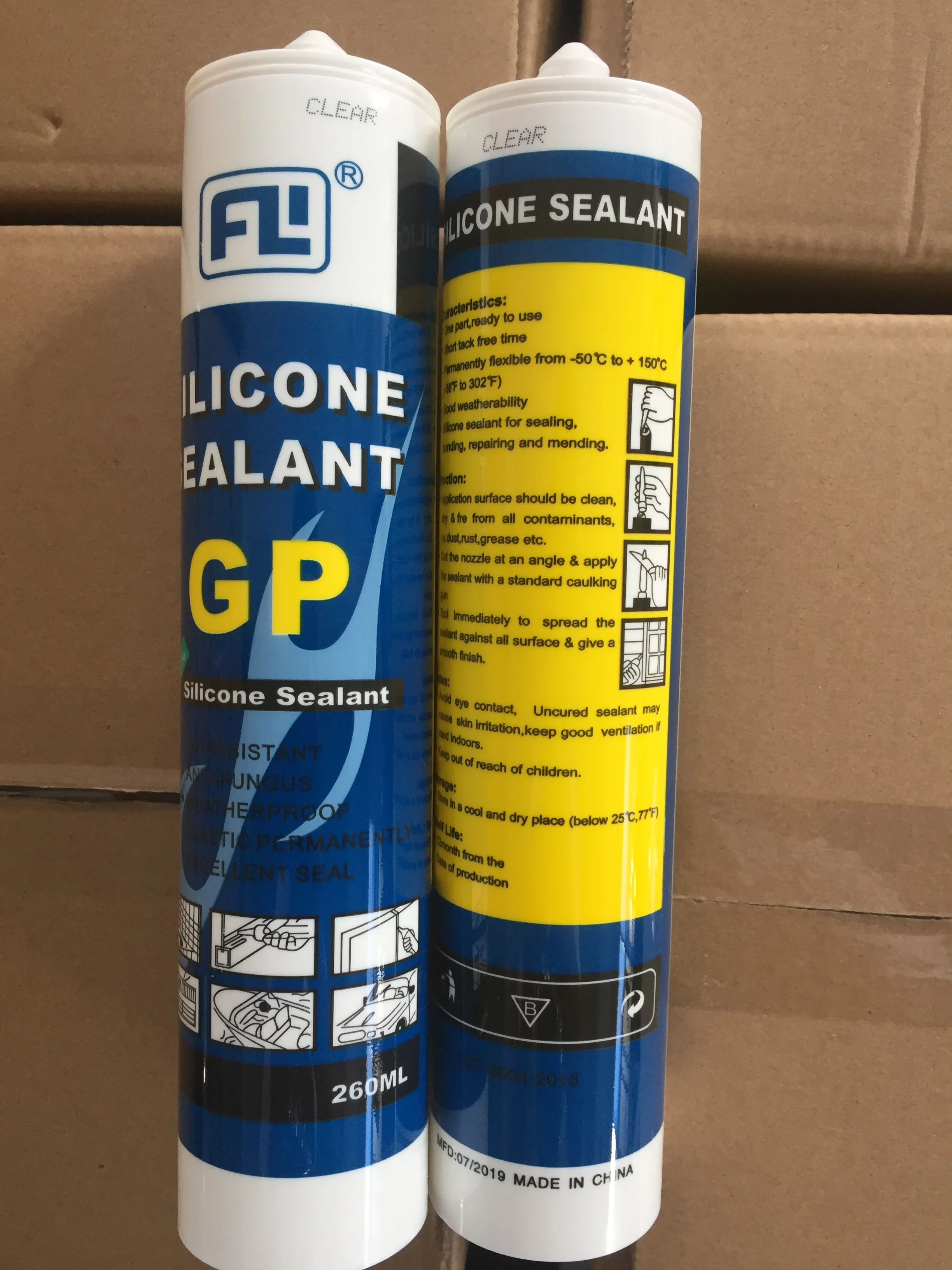 Top selling Fast Curing White/Clear/Black  RTV General Purpose Acetic Waterproof Sealant