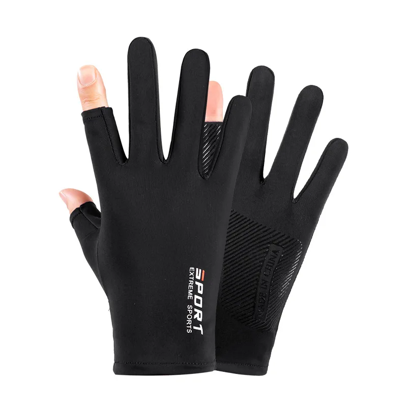 Ледяные перчатки для езды на велосипеде, летние солнцезащитные ветрозащитные противоскользящие мужские перчатки для сенсорных экранов для езды на велосипеде, фитнеса, занятий спортом на открытом воздухе
