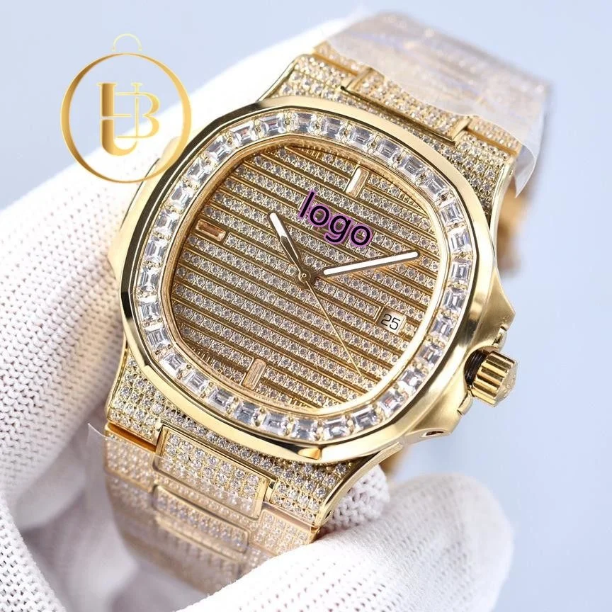 Новинка 2021 высококачественные часы Patek Nautilus 5711 со стразами 904l Noob Zf полипропиленовые Cal.324 модели часов