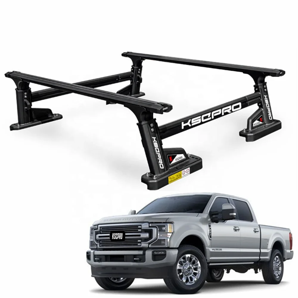 Kscpro Heavy Duty Truck Bed Racks Adjustable Pickup Truck Bed Ladder Rack For Ford F250 F-250 F350 F-350 2022