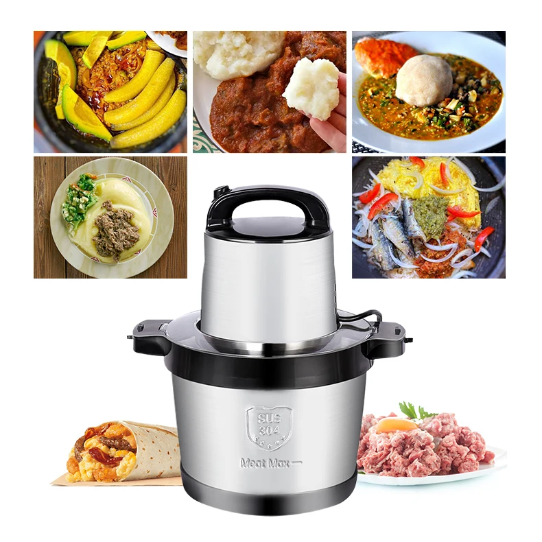 New Silver Crest Large Capacity Meat Mincer Fufu Pounding Machine Yam Pounder Electric Meat Grinder Mini