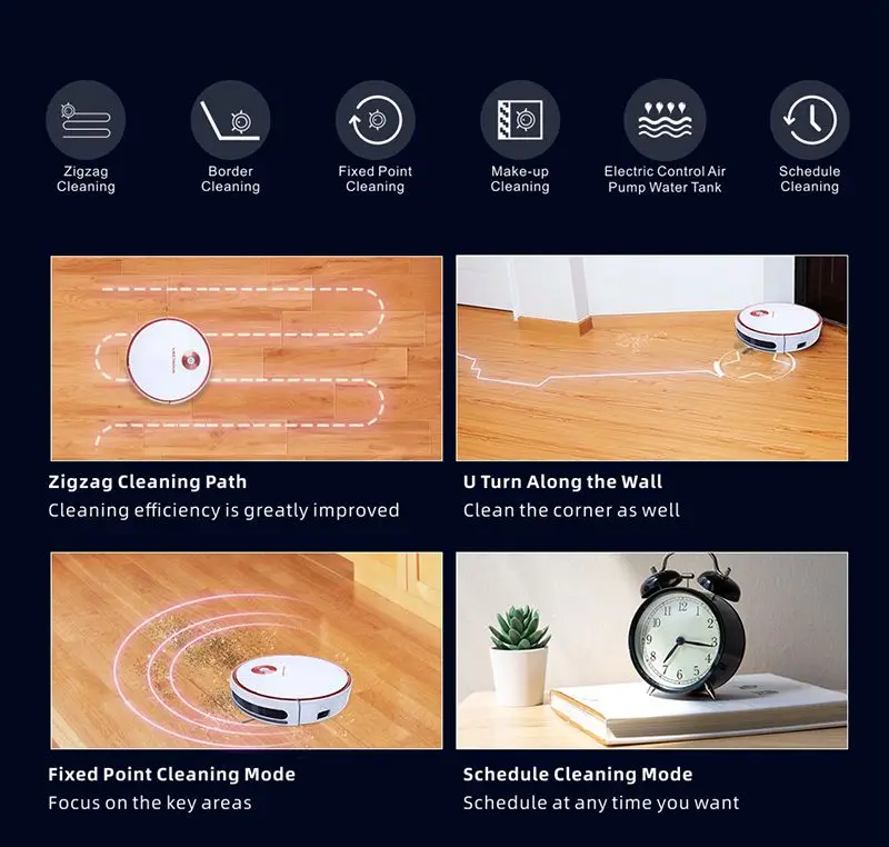  Liectroux T6S хорошая цена маленькая бытовая техника Wi-Fi управление через приложение робот для уборки