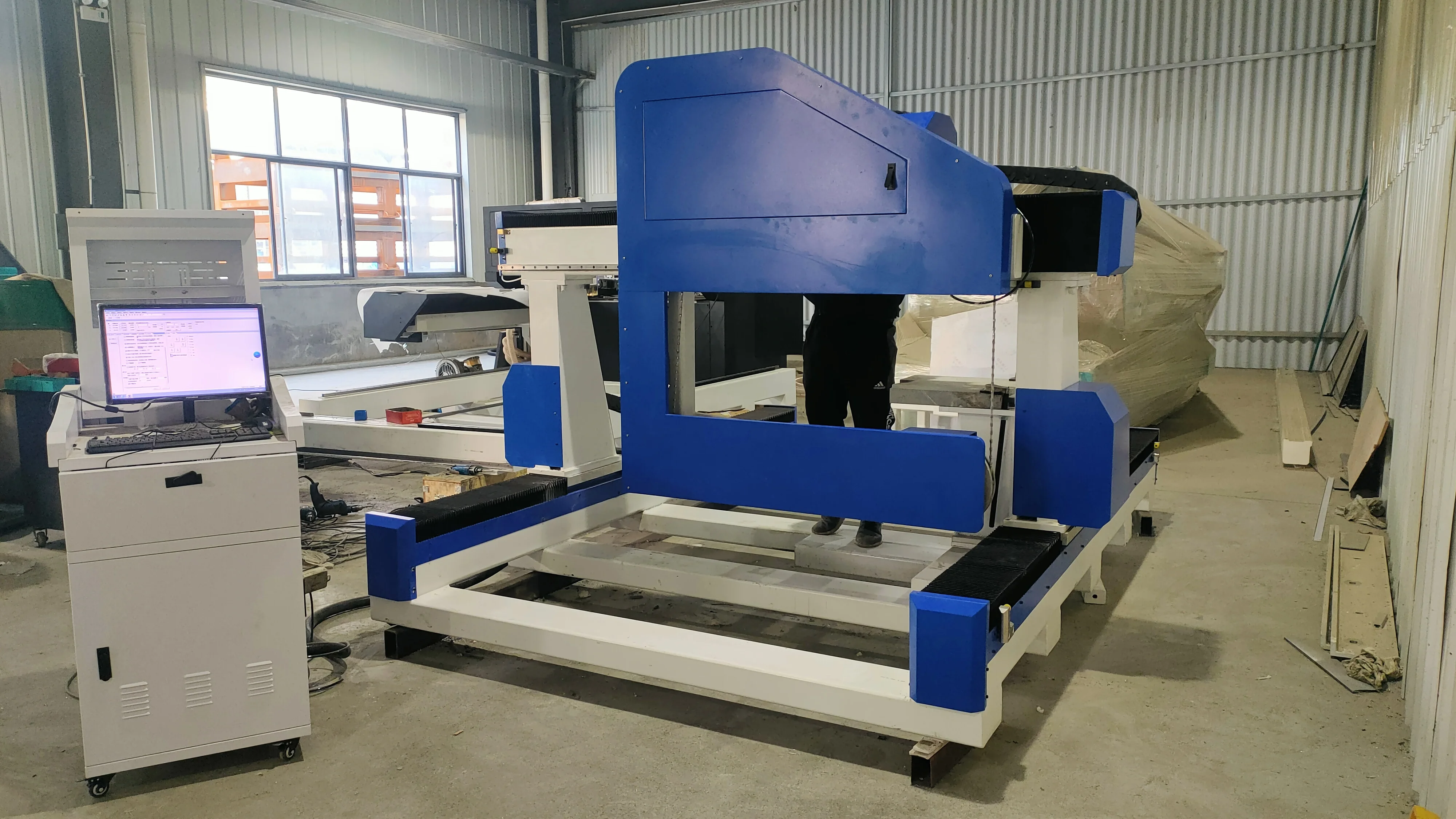 horizontal and vertical cutting wire saw Russia Poland High-precision vertical wire saw cutting machine for tombstone profiling