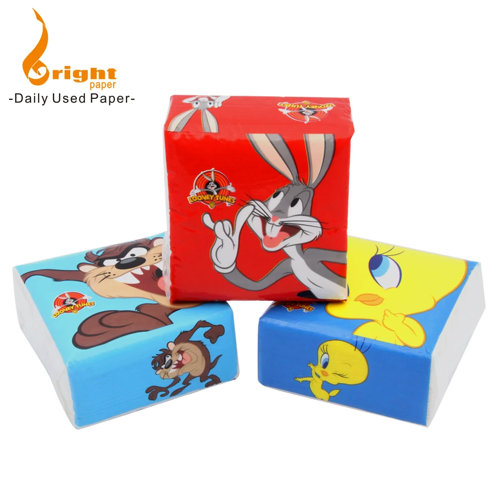 2 Ply Layer and Office & Hotel Application soft pack facial branded tissue paper