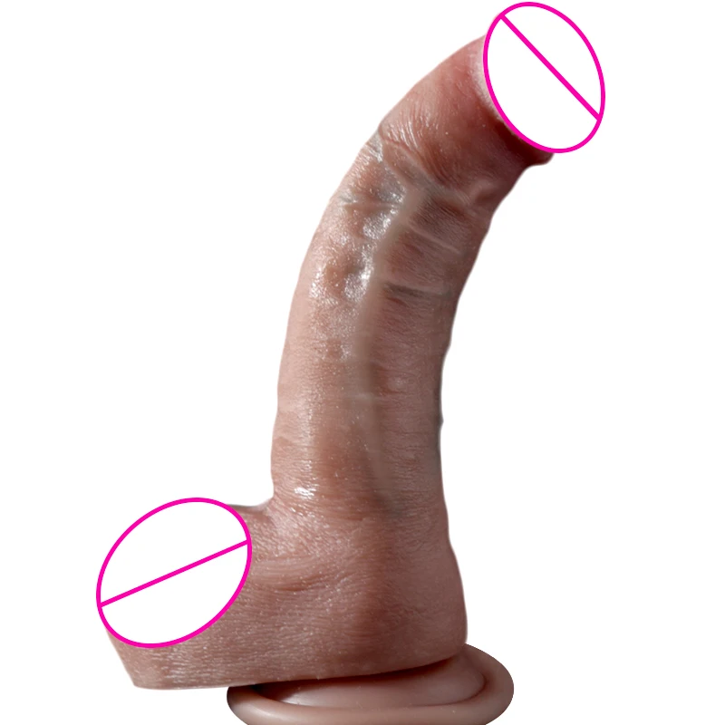 China Adult Sextoys Shop wholesale Female Silicone soft Dildo realistic penis  Masturbator Penis Toys for woman women Sextoys