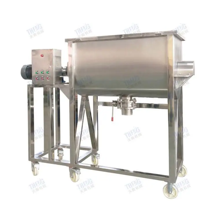 1 ton horizontal feed mixer compost ribbon mixer with factory price