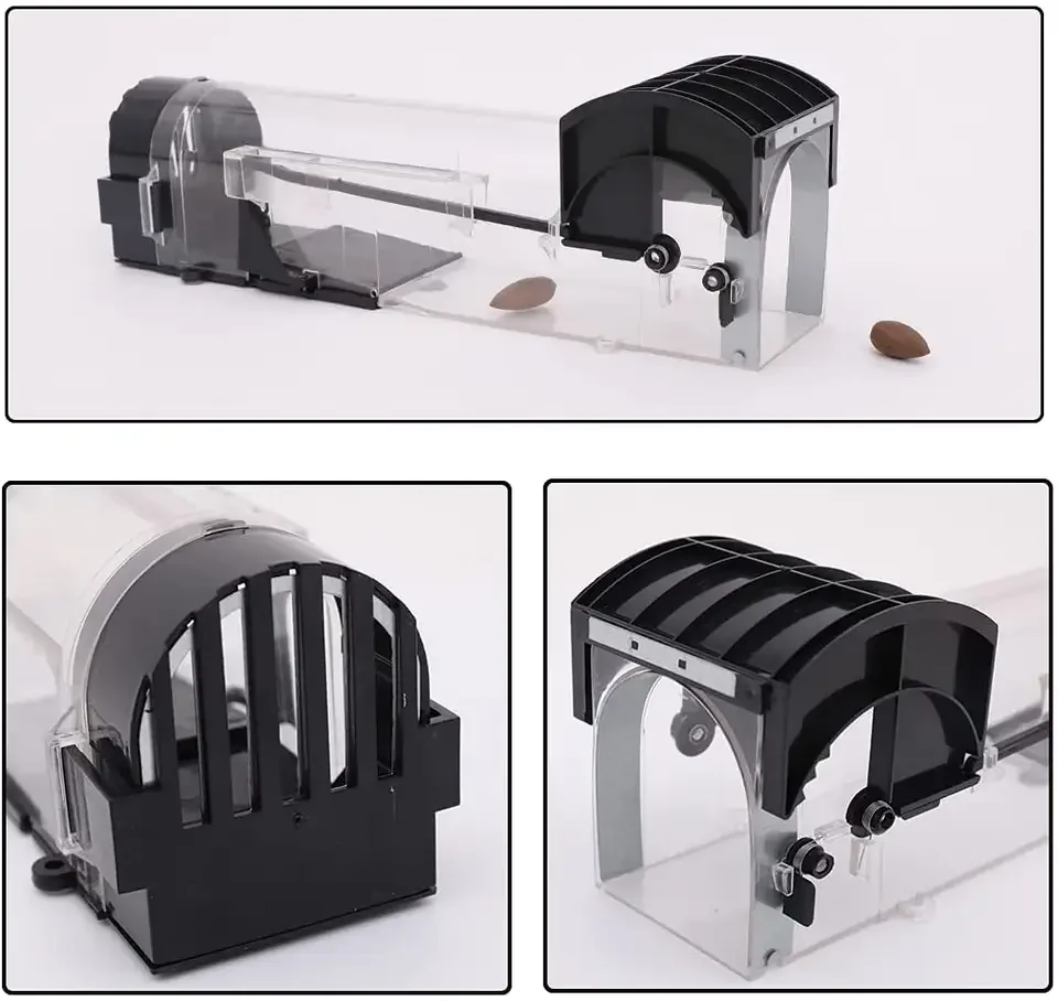 Upgrade 2 Pack Humane Mouse Traps No Kill High Sensitivity Quick Capture Huge Size Suitable for Rats