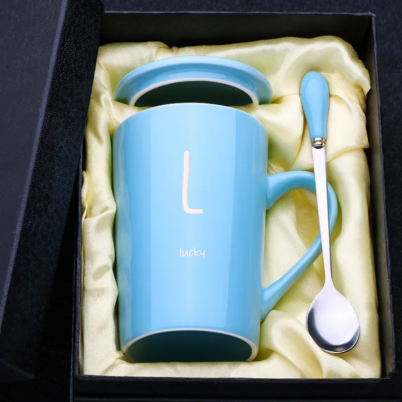 Custom logo handmade white/black wood handle ceramic coffee mug unique tea cup with lid