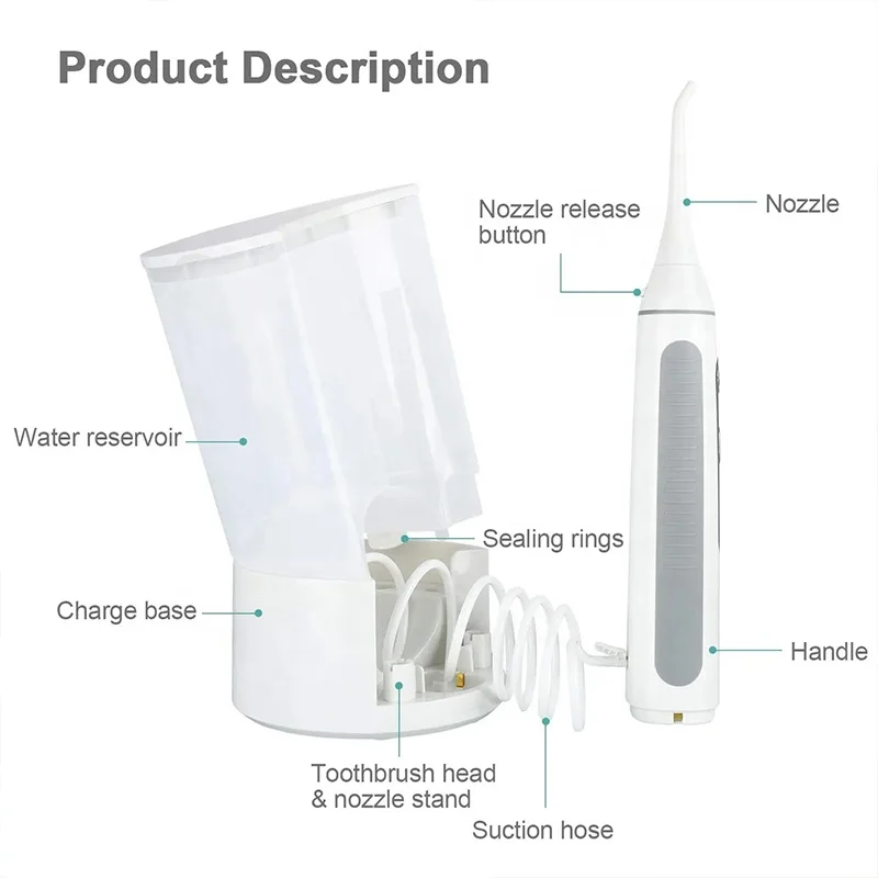 2023 New Water Flosser with Water Tank (Electric Toothbrush and Water Flosser Combo In One)