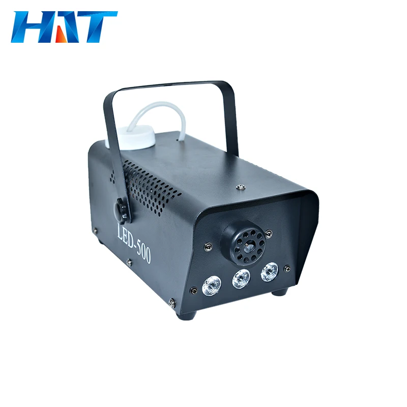 HAT 2024 New style best dmx wireless mini fogging machine 500w fog machine mi ni with led small