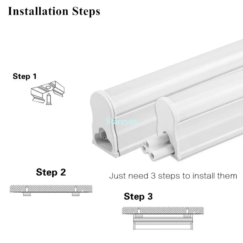 
Free shipping 100Pcs T5 LED Tube Integrated 5W 9W 14W 18W Fluorescent Bulb 30cm 60cm 90cm 120cm Cabinet Kitchen Decoration Light 