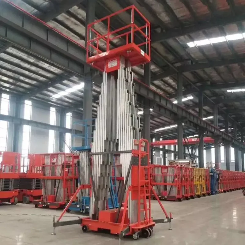 Двухмачтовый Электрический алюминиевый одномачтовый воздушный подъемник для ремонта окон