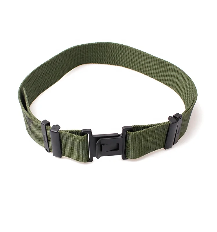 plastic buckle army green military belt multifunction waistband 2021 new style belt uniform ensure public security factory sales