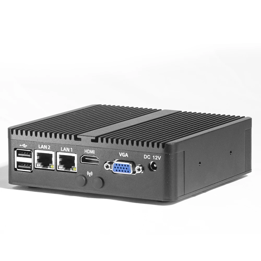 Tiny  Mini PC I-Ntel Cele-Ron J1800  Win 10 VGA HD-MI Dual Displays Dual Lan  Dual Cores  Fanless PC