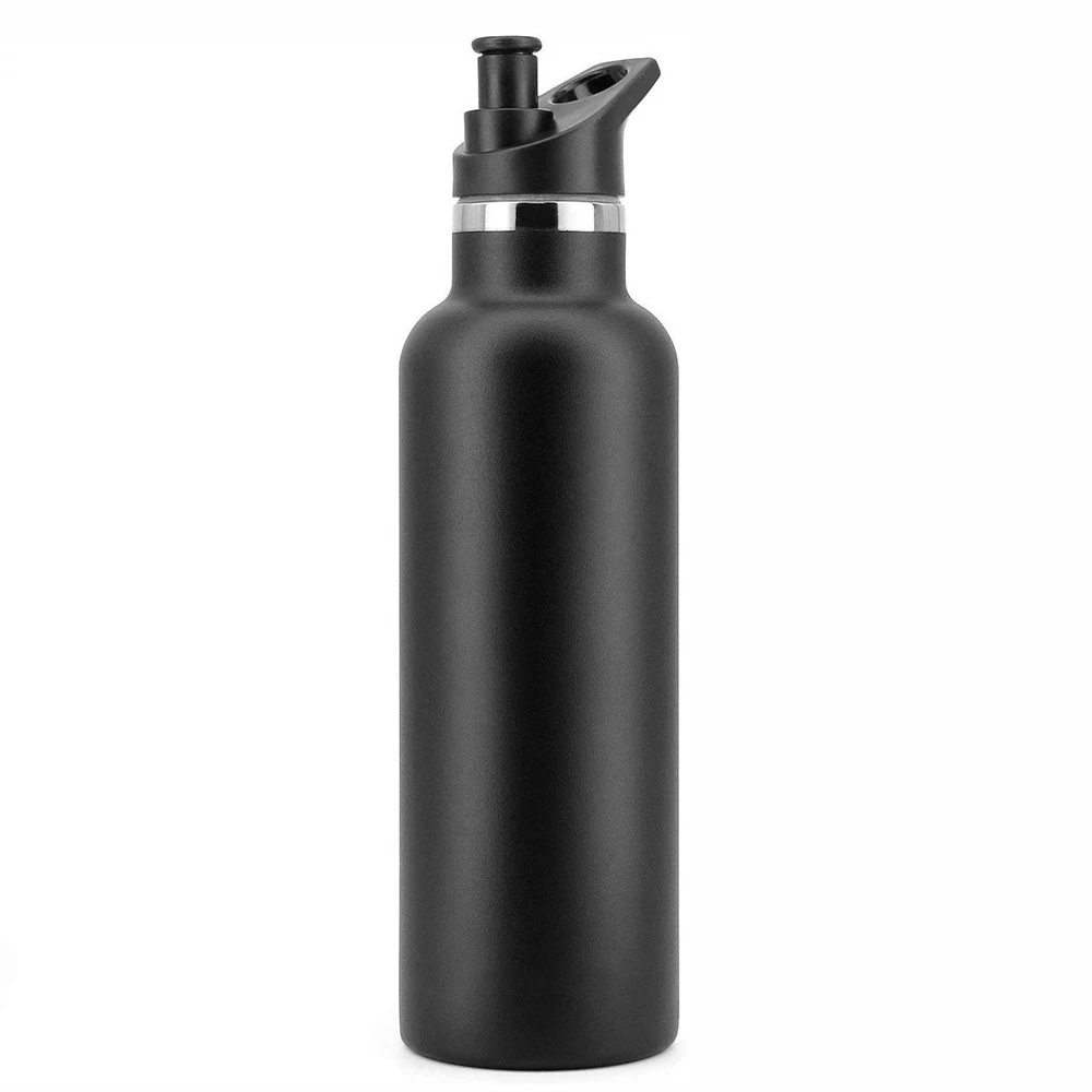 
Double Walled Vacuum Insulated Stainless Steel Water Bottle 750ml Outdoor sport bottle with Bite Valve lid 