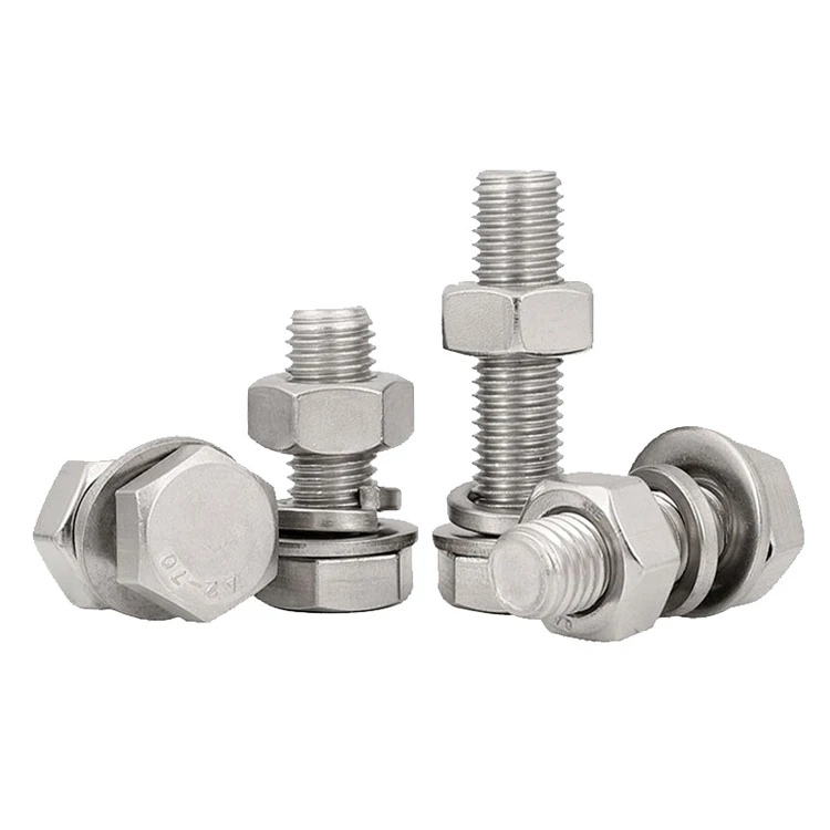 din931 bolt ss304 ss316 stainless steel hot selling customized m14 m20 m30 din933 hex bolt