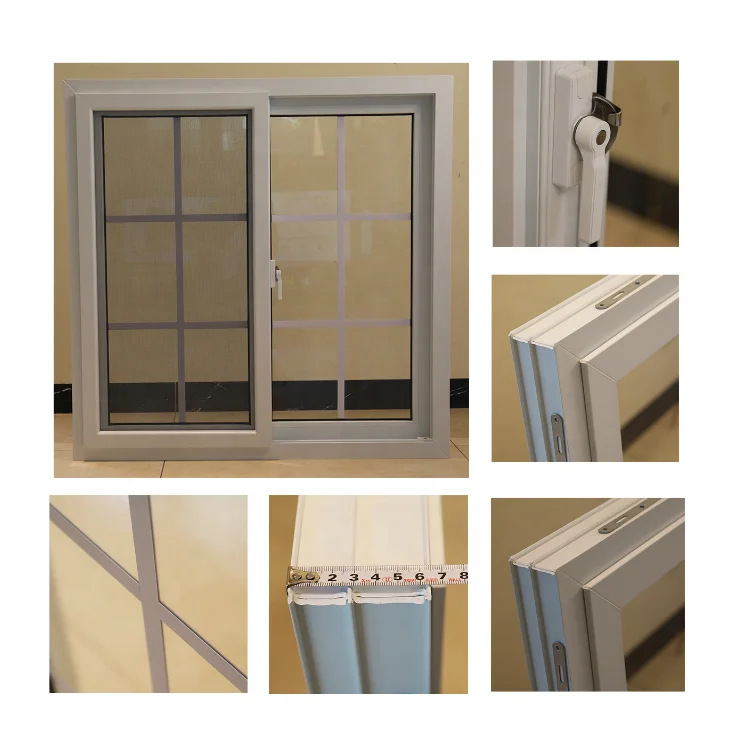 High quality design of upvc pvc small sliding windows for home