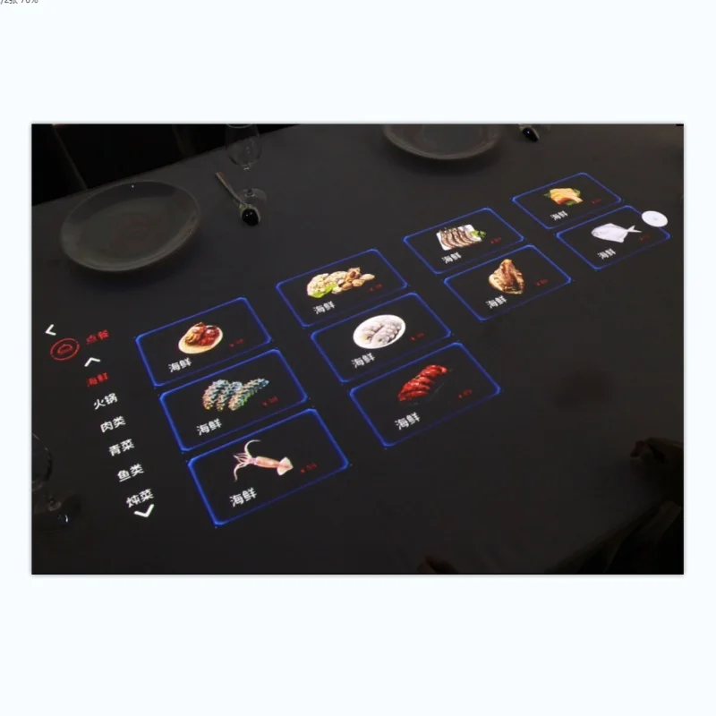 Interactive Table touchable Play games Ordering Interactive Dining Table For Restaurant Coffee Shop