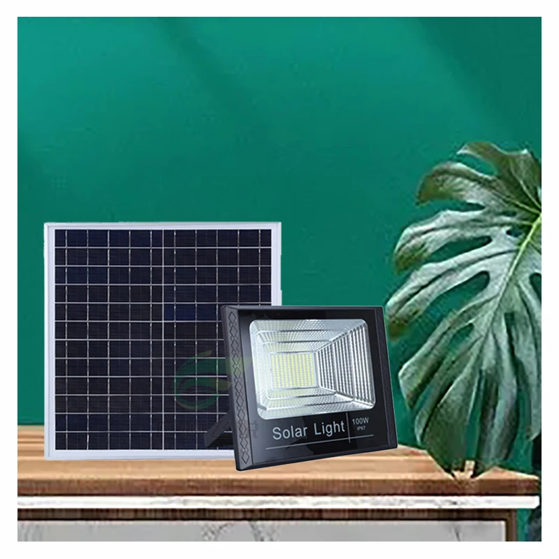 Factory Direct Sale IP67 Waterproof Solar Flood Light 100W Outdoor Led Solar Flood Street Light With High Capacity Battery
