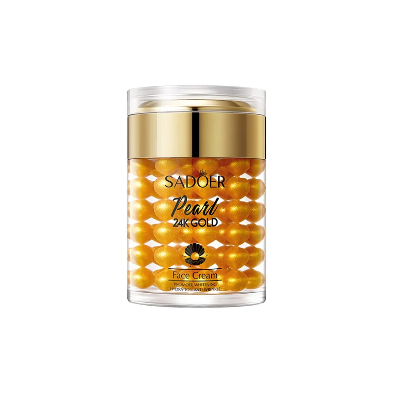 Skin Care 24K Gold Pearl Face Cream for Moisturizing and Brightening(60g)