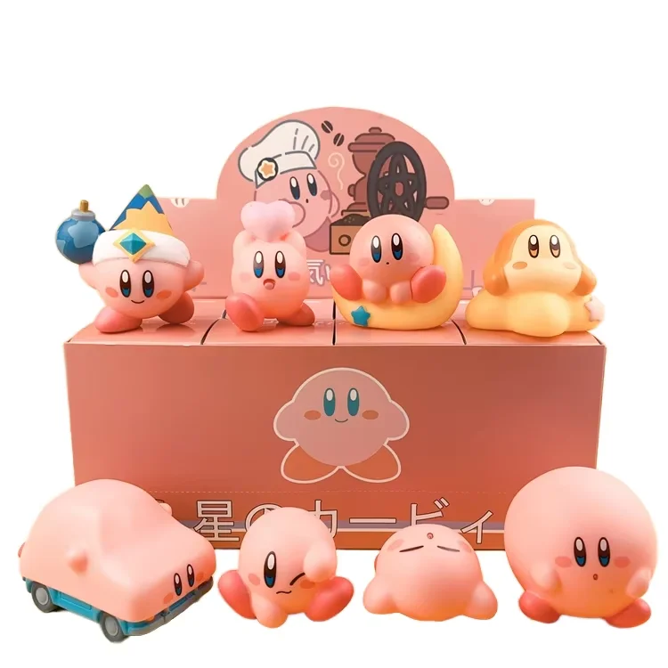 Cartoon Kirbys Mysterious Box Anime Blind Box Figure Kawaii Gashapon Machine Blindbox Christmas Gift Kirbys Blind Box Set