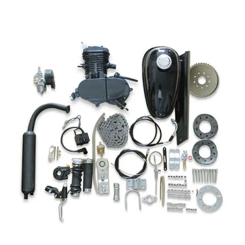 
Scooter 48cc 49cc 50cc 60cc 66cc 80 cc 2 two stroke gas bike engine motorized bicycle 80cc kit 