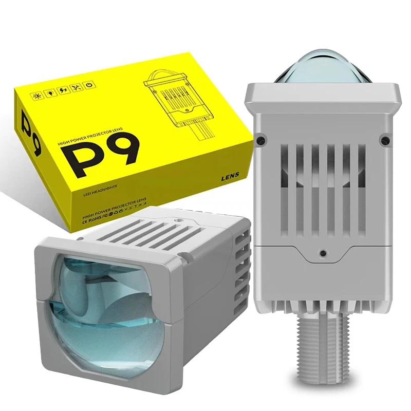 Mini Factory Wholesale 12v 24v Square Bi  LED Projector Lens With High Low Beam Matrix for Automotive LED headlight Accessaries