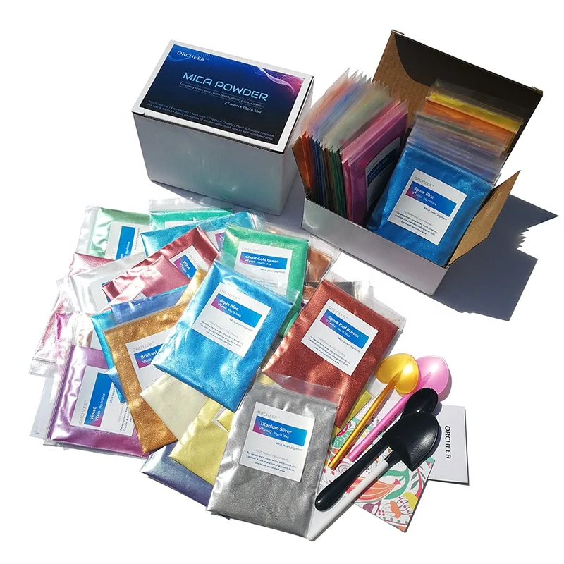 
36 colors mica pearl pigment powder for Epoxy Resin, soap, bath bomb, eye shadow, nail gel, 5g per color 