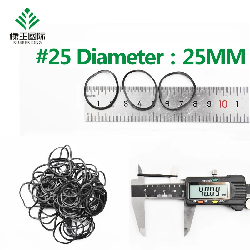 For Packaging Office School Wholesale Factory #12 Black Rubber Band