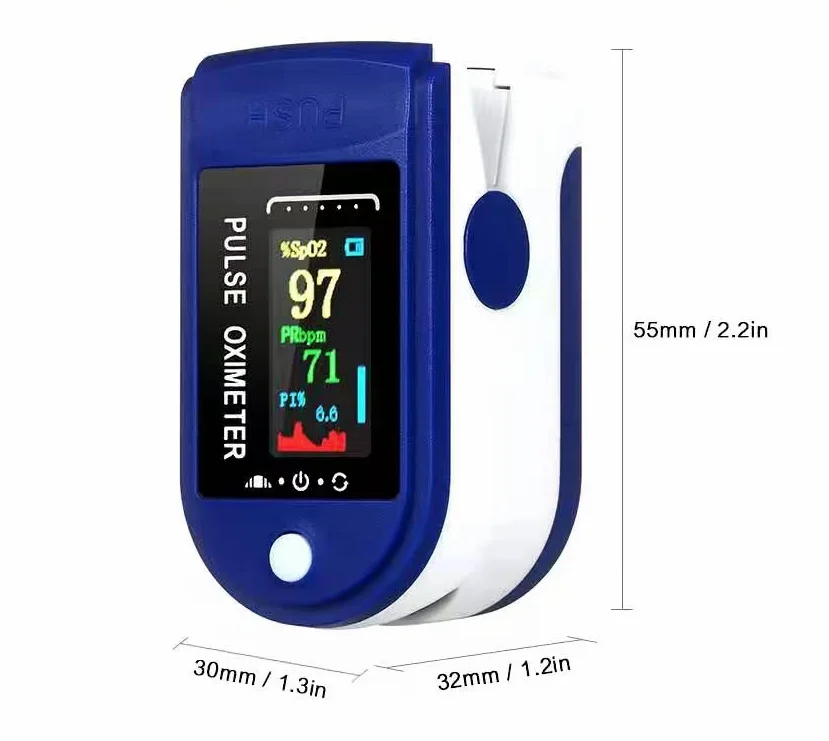 LCD screen Pulse oximete finger clip medical or homecare sanai health oximete