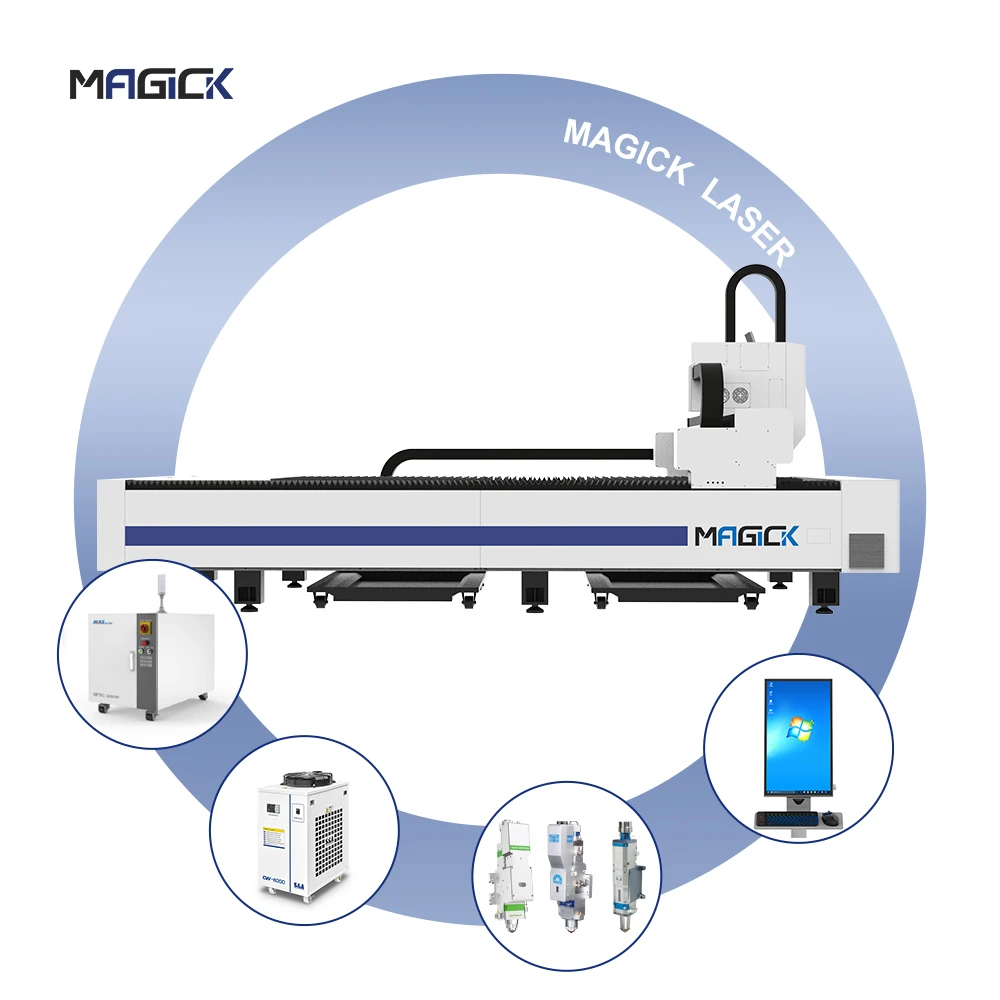 MKLASER 30 кВт 3000*1500 мм Металлическая стальная волоконная Лазерная резка с Raycus