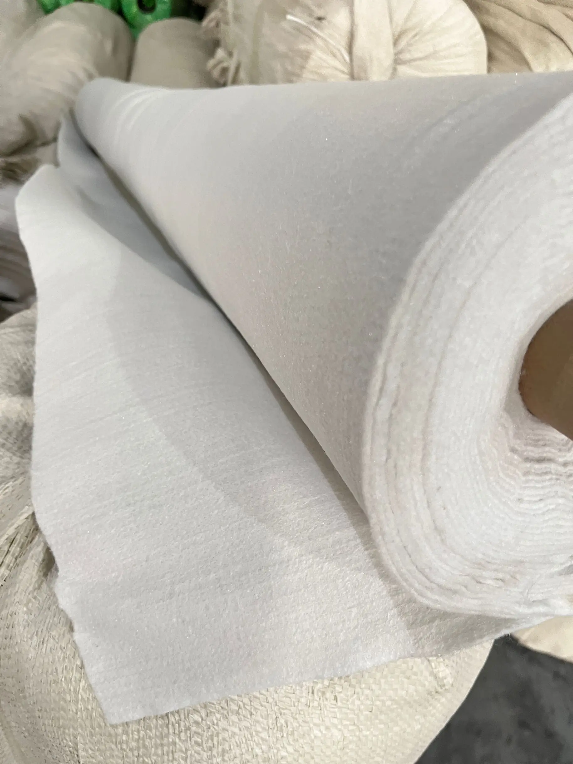 PET Short Fabric Non Woven Geotextile Fabric for Road Recycled