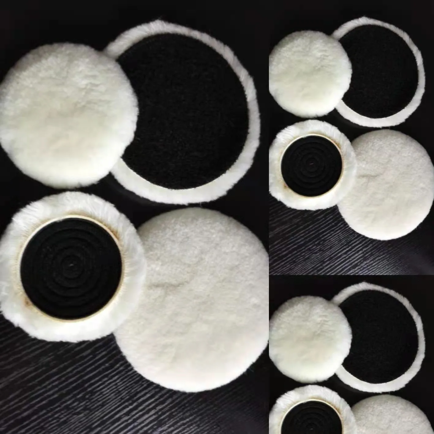 Rotary car polisher buffing pad soft wool polishing pad for compound cutting and polishing