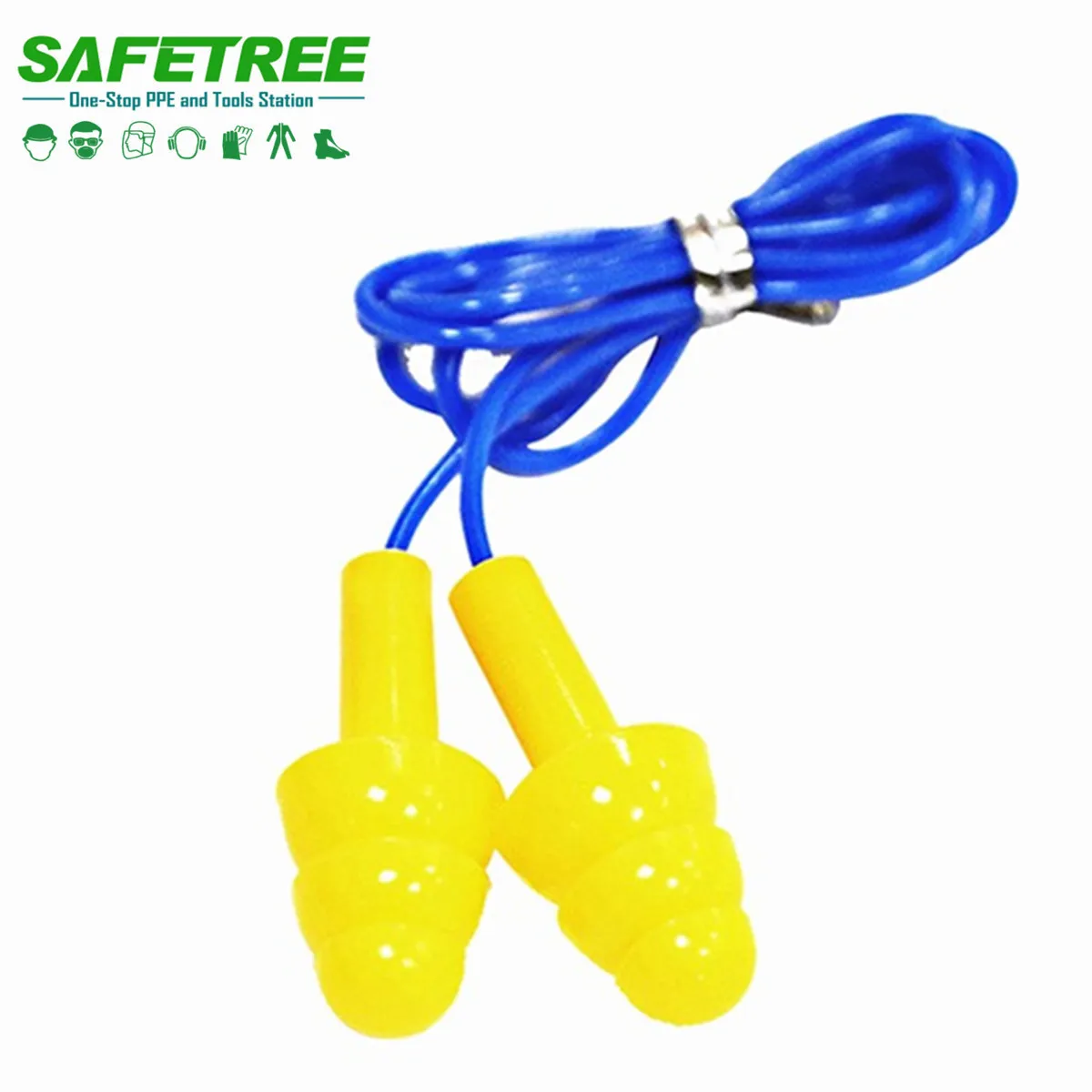 CE EN352 Safety Corded Silicone Ear Plug with String
