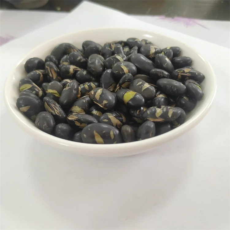 
Healthy high quality roasted black beans withwith green kernel for sales 